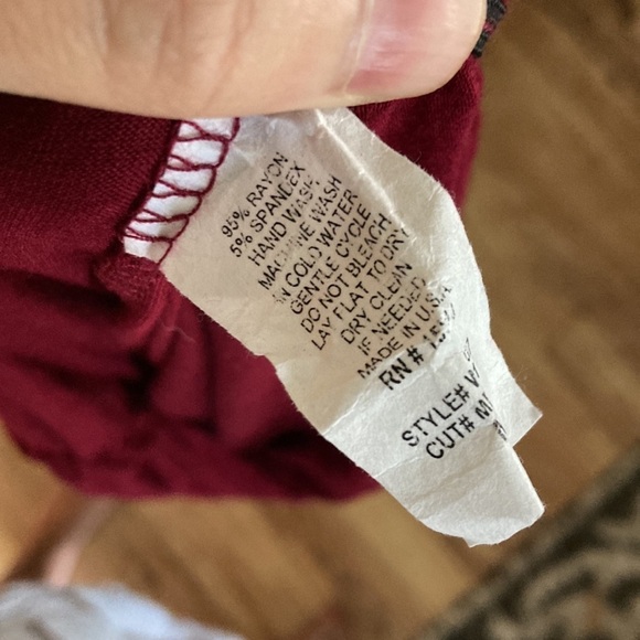 Johnny shirt red shirt sleeve M crinkle sides - Picture 9 of 9